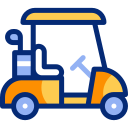 Golf cart animated icon