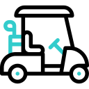 Golf cart animated icon