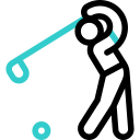 Golfer animated icon