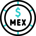 Mexican peso animated icon