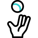 Ball toss icon