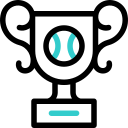 Tennis trophy icon