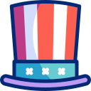 chapeau de l'oncle sam icon