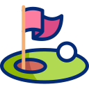 лунка для гольфа animated icon