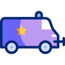 Police van animated icon