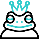 Frog king animated icon
