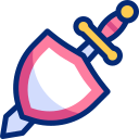 Sword and shield animated icon