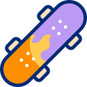 Skateboard animated icon