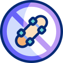 No skating animated icon