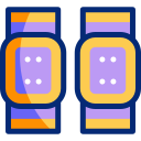 Knee pads animated icon