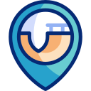 Skateboarding animated icon