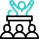 스피커 연단 animated icon