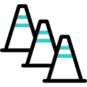 cones de trânsito 