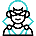 Superhero animated icon