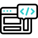 code de la page web icon