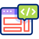 code de la page web icon