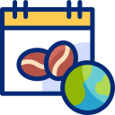 calendrier du monde du café icon