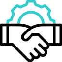 equipamento de aperto de mão icon