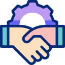 equipamento de aperto de mão icon