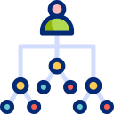 Organizational chart icon