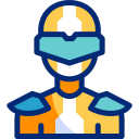 Персонаж киберпанка animated icon
