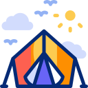 Кемпинговая палатка animated icon