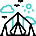 Кемпинговая палатка animated icon