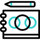 Эскиз в блокноте animated icon
