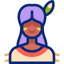 Женщина-индеец animated icon