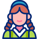 고객 서비스 소녀 icon