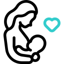 Mother and baby icon