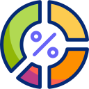 gráfico de porcentagem animated icon