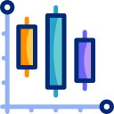 gráfico de velas animated icon