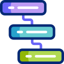 fluxograma do processo animated icon