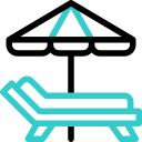 parasol de plage animated icon