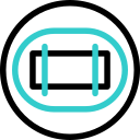 Cricket stadium animated icon