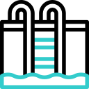 Swimming pool animated icon