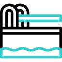 Diving board animated icon