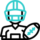 jogador de futebol americano animated icon