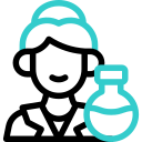 Женщина-ученый animated icon