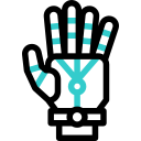 Robotic hand animated icon