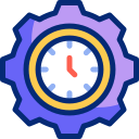 Часы с шестернями animated icon