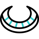 Ожерелье в форме полумесяца 