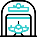 Ангар для самолетов animated icon