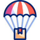 Парашютная доставка animated icon