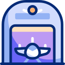Ангар для самолетов animated icon