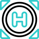 Вертолётная площадка animated icon