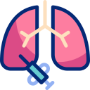 inyección en los pulmones animated icon