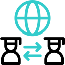 intercambio cultural animated icon