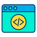 Web coding icon